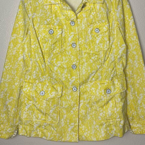 Cabi Button Up Yellow Daisies Field Jacket #5160 Women's Size Small - Picture 11 of 16